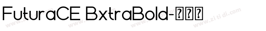 FuturaCE BxtraBold字体转换